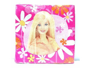 Szalvéta 33x33cm 20db/csom 3 rétegű Riethmüller Barbie