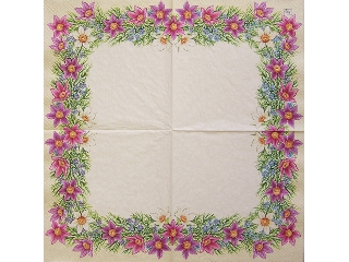 Szalvéta Daisy 20db/cs 33x33cm 3 rétegű Virágfüzér