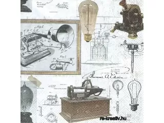 Szalvéta IHR 33x33cm 20db/cs 3 rétegű Thomas Edison