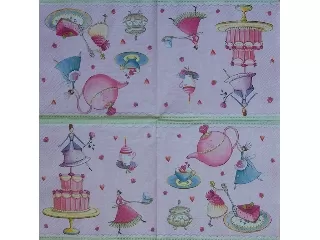 Szalvéta Paper+Design 20db/cs 33x33cm 3 rétegű Tündéri vendéglátás