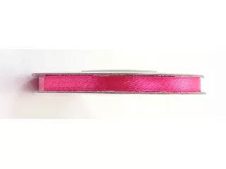 Szatén szalag, 6 mm, pink 25 méter/tekercs 