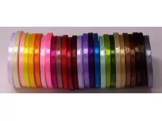 Szatén szalag 6 mm-es kb. 22 méter - babakék