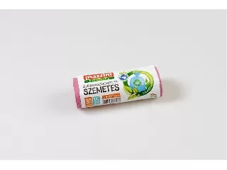 Szemeteszsák, újrahasznosított, 30 l, 15 db, 50x60 cm, MAZZINI