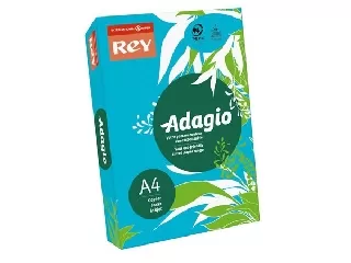 Színes másolópapír, A4, 80 g, REY Adagio, 10 lap intenzív kék