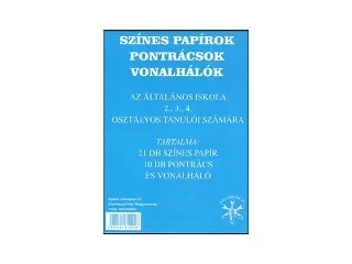 Színes papírok, pontrácsok, vonalhálók 2-4.o.