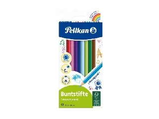 Pelikan: Hatszögletű színes ceruza 12 darabos