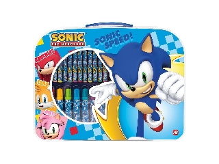 Színező készlet bőröndben- Sonic