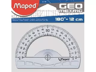 Szögmérő, műanyag, 180°, MAPED 