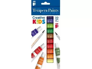 Tempera készlet, 12 darabos, ICO 
