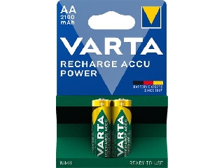 Tölthető elem, AA ceruza, 2x2100 mAh, előtöltött, VARTA 