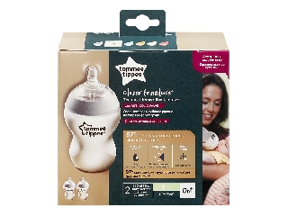 Tommee Tippee cumisüveg CTN duo 260 ml átlátszó