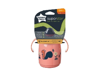 Tommee Tippee itatópohár - Superstar Training Sippee Cup csõrös 300ml 6hó rózsaszín