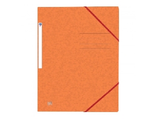 Top File gumis mappa (pólyás) A4 narancssárga