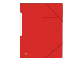 Top File gumis mappa (pólyás) A4 piros