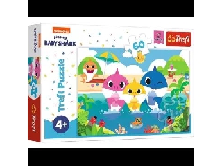 Trefl: A Baby Shark család 60 darabos puzzle