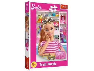 Trefl: Barbie ruhásszekrénye - 100 darabos puzzle