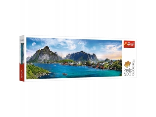 Trefl: Lofoten Archipelago, Norvégia panoráma puzzle - 500 darabos