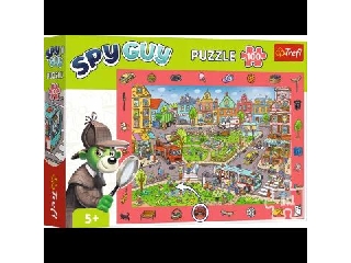 Trefl: Spy Guy Kisvárosi nyomozós képkereső puzzle - 100 darabos