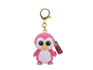 TY: Mini Boos clip műanyag figura GLIDER - rózsaszín pingvin
