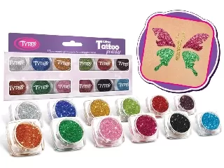 Tytoo Csillámpor szett 12db Legszebb színek válogatása