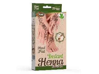 TyToo Instant Henna Szett Kéz és Láb mintákkal, olajjal