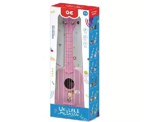 Ukulele hangszer, 56 cm - rózsaszín