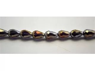 Üveggyöngy vízcsepp formájú 8*12 mm - ametiszt