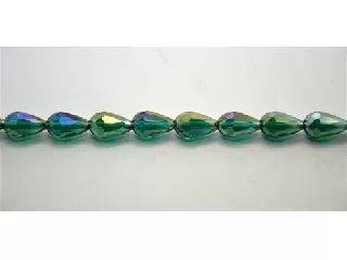 Üveggyöngy vízcsepp formájú 8*12 mm - smaragd