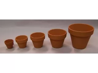 Virágcserép agyag 8cm-es terra