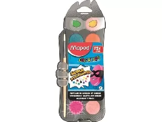 Vízfesték 12 szín 30 mm ajándék ecsettel