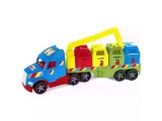 Wader: Magic Truck Basic szelektív kukásautó - 79 cm