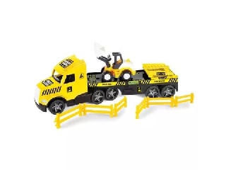 Wader: Magic Truck Technic kamion buldózerrel - 79 cm