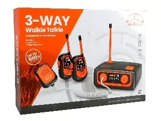 Walkie-talkie 3 egységgel