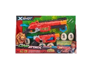 Xshot Dino attack - combo pack (2 fegyver) piros 
