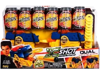 X-Shot Dual szivacslövő és koronglövő pisztoly - páros készlet