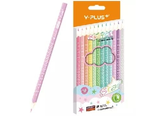 Y-Plus+: Színes ceruza - 12 db-os