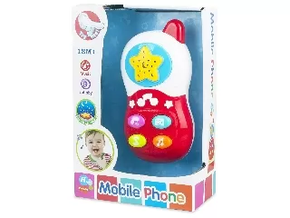 Zenélő mobiltelefon bébijáték