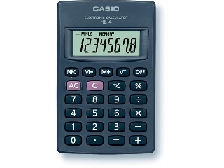 Zsebszámológép, 8 számjegy, CASIO 