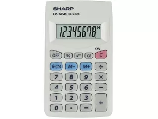 Zsebszámológép, 8 számjegy, SHARP 