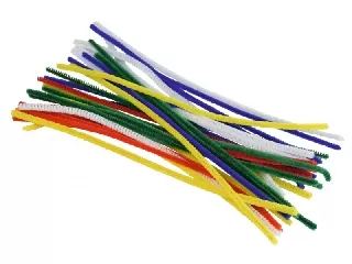 Zsenília szálak, vegyes színek, hossz:30cm, 30db/csom