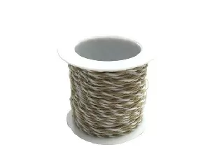 Zsinor 1mm 100% pamut 10m/tekercs bézs-fehér